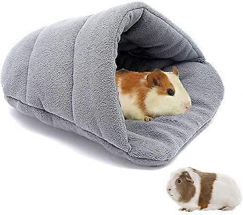 Yuzee Warm Guinea Pig House Guinea Pig Accessories Small Animal Plush Cave Snuggle Bed Guinea Pig Rabbit Accessories Hamster As shown