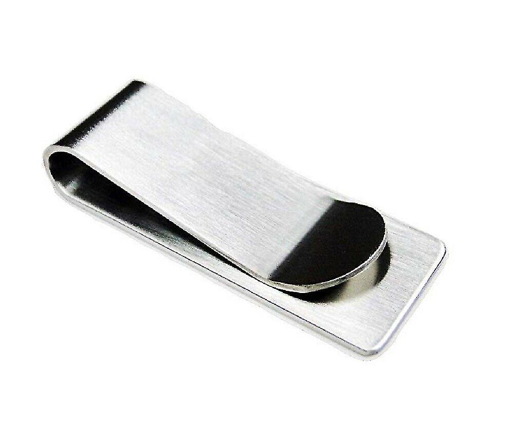 Stainless Steel Money Clip Silver Metal Pocket Holder Wallet Credit Card Holder @bugu