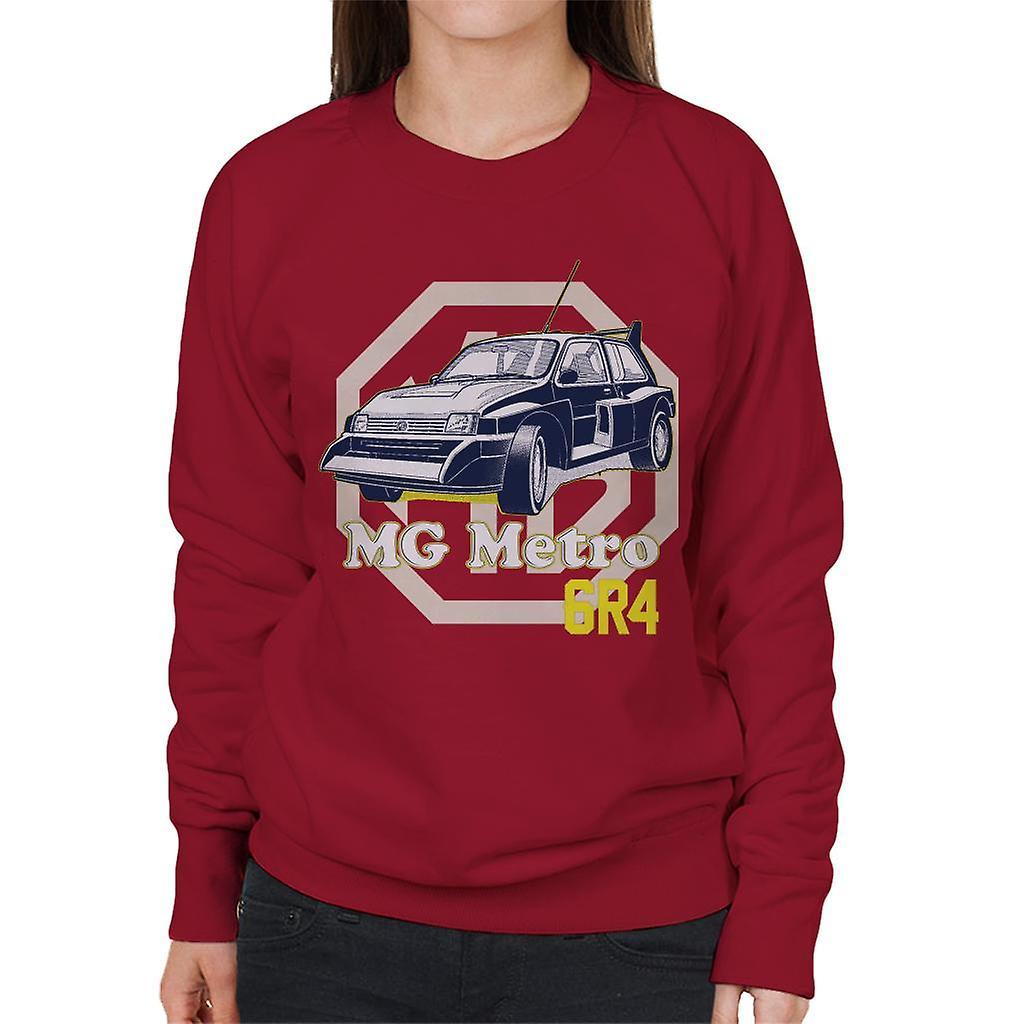 MG Metro 6R4 British Motor Heritage Women's Sweatshirt Cherry Red X-Large