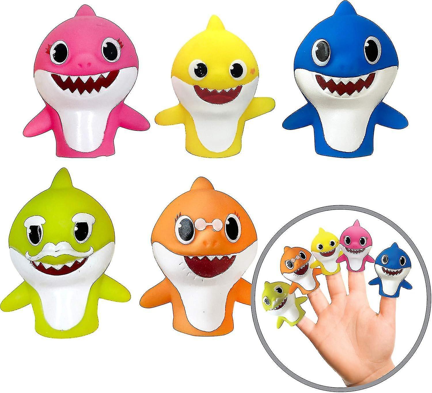 Baby Shark Finger Puppets, Pack of 5, 1st Generation WHBYV