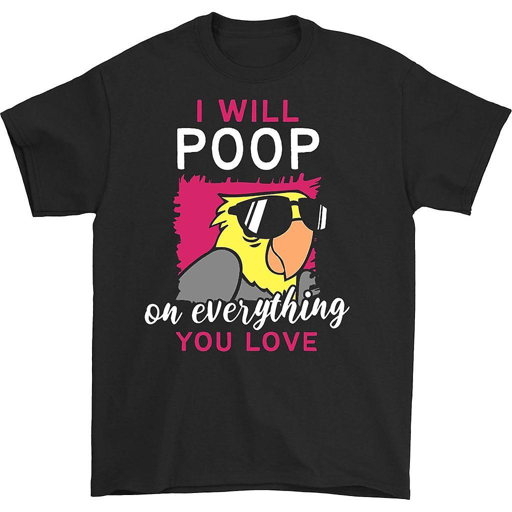 HISHARK I will poop on everything you love t-shirt Black S