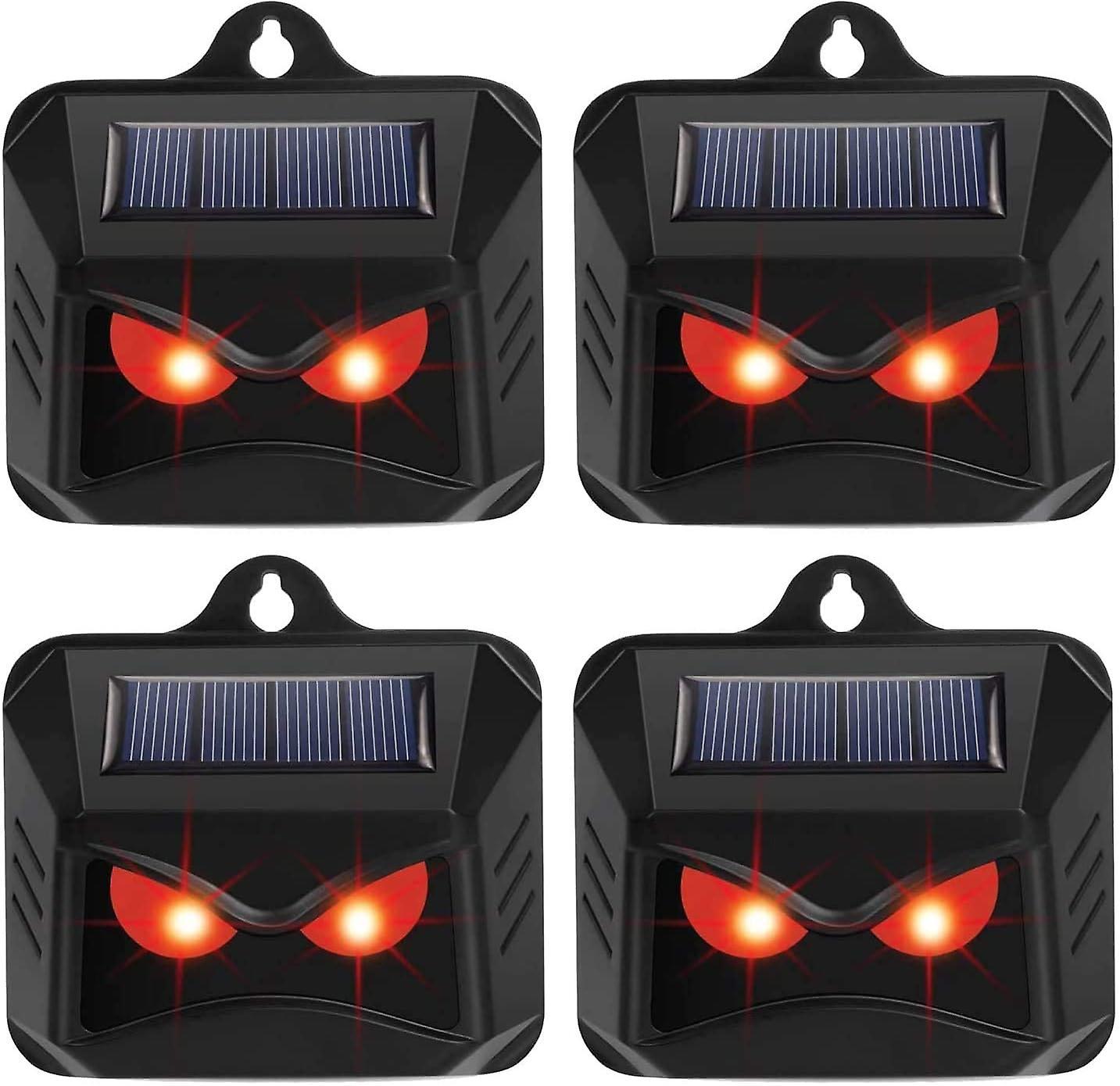 Sucova Solar Predator Control Light 4-Pack - Fox Deterrents for Gardens - Animal Repellent - Deer Repellent Devices - Cat Repellent - Fox Repellent...