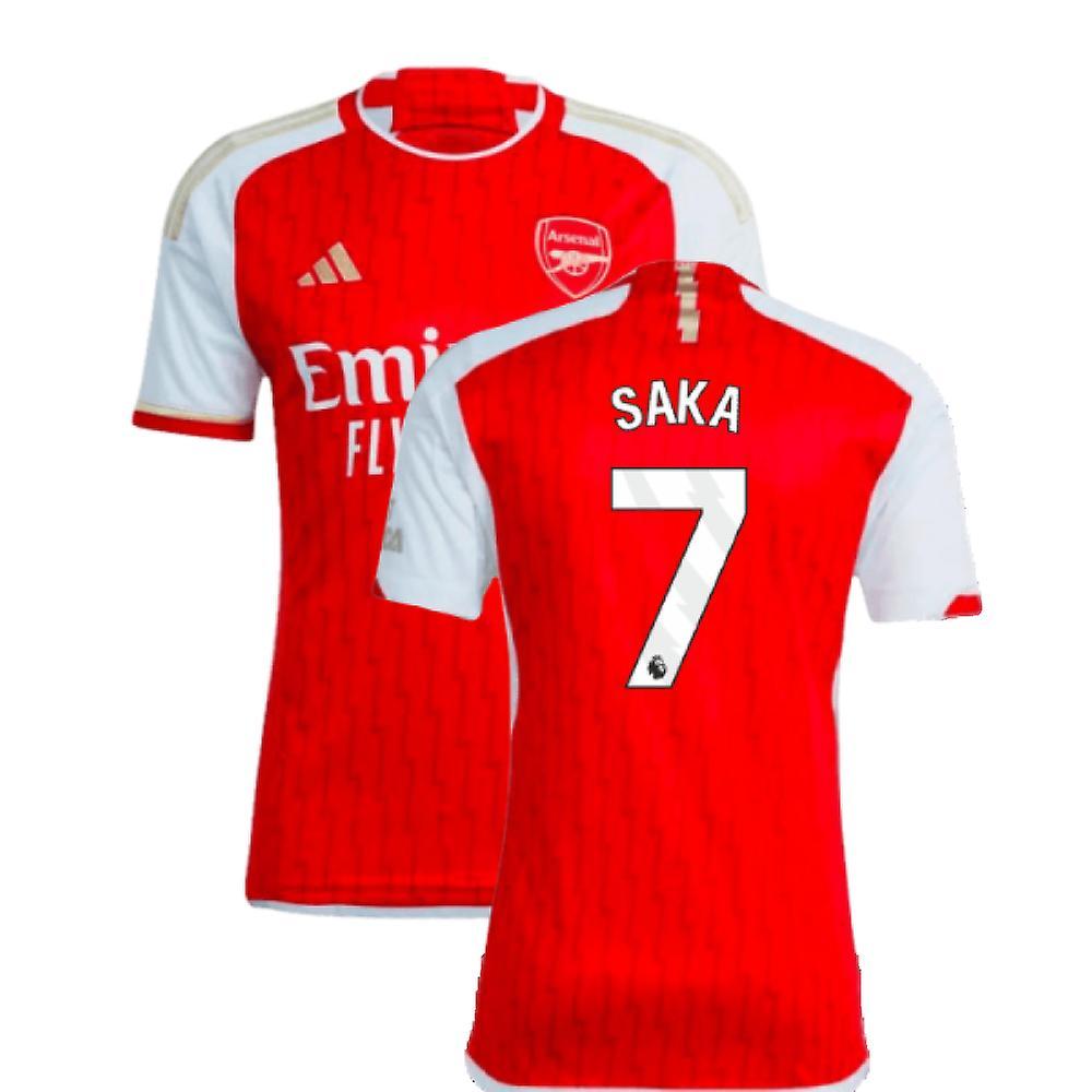 Adidas 2023-2024 Arsenal Home Shirt (Saka 7) Red Medium 38-40 inch Chest