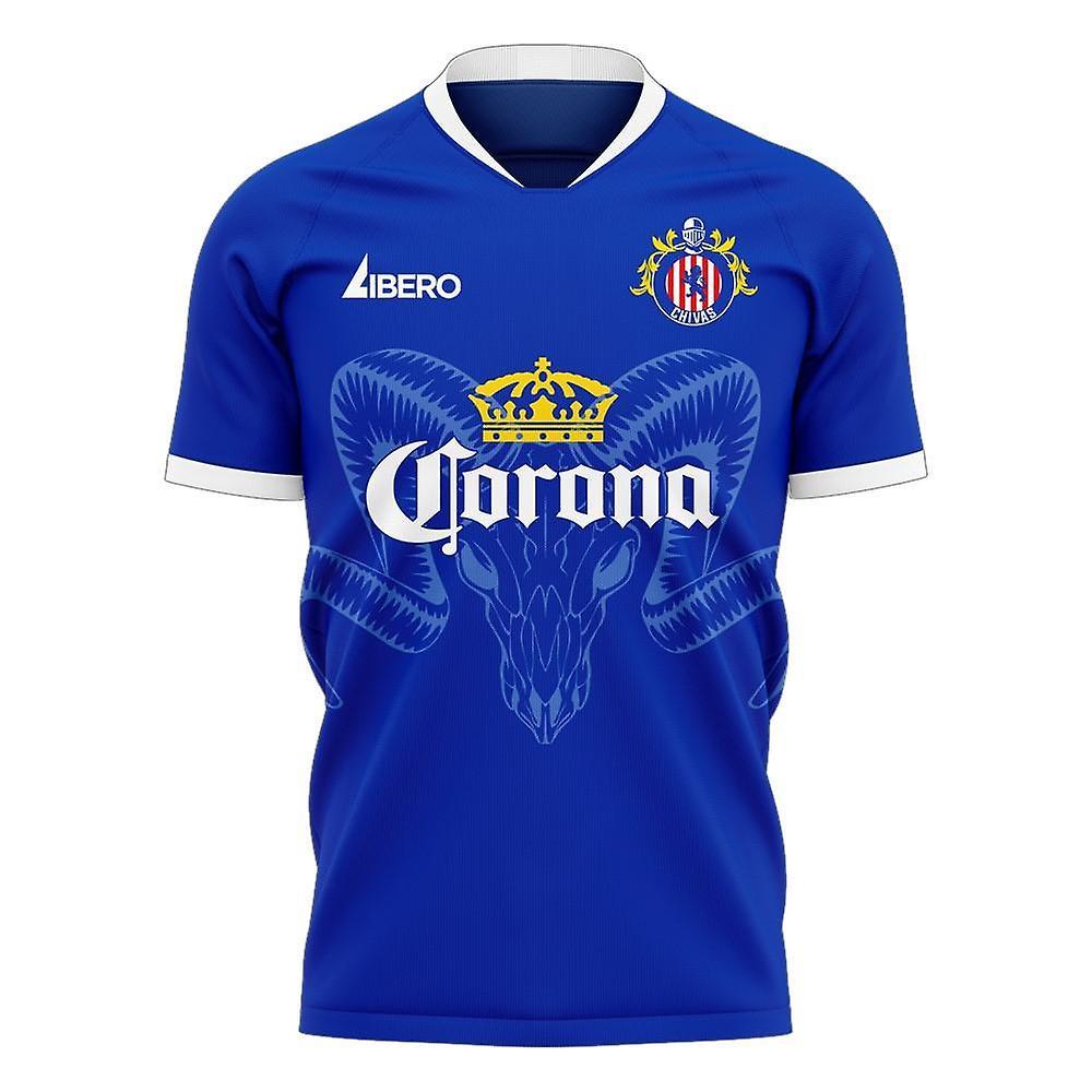 Libero Sportswear Chivas 2024-2025 Away Concept Football Kit (Libero) Blue 3XL