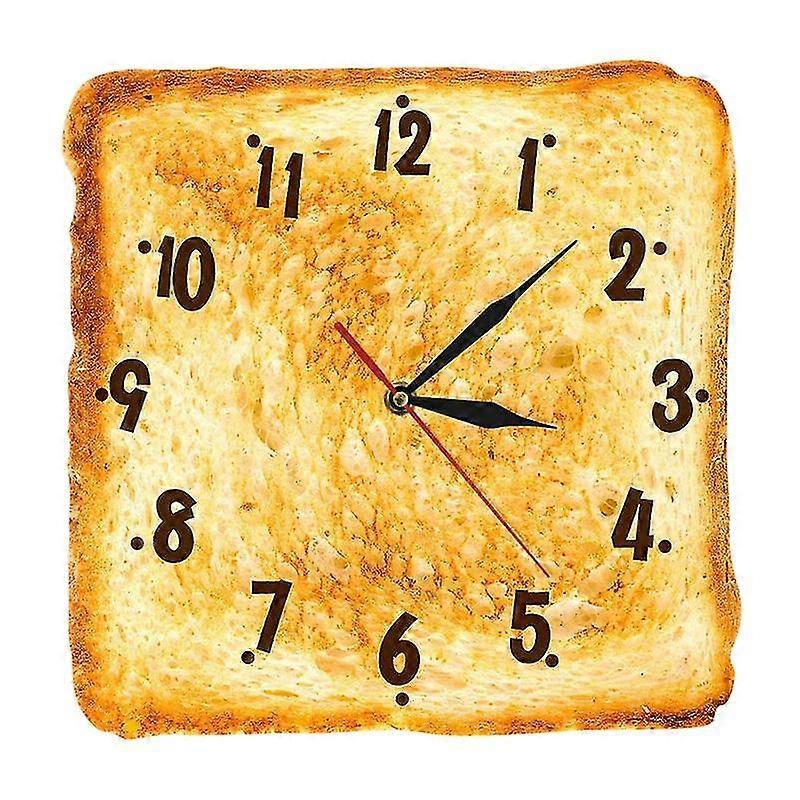 Mintian Gourmet Home Decor Baked Bread Modern Wall Clock Bakery Signature