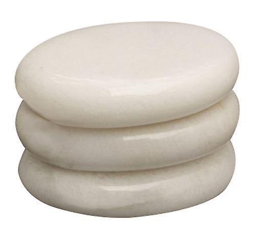 DEO Facial Stone Set for Massage And Spa Treatment - 3 Pieces White