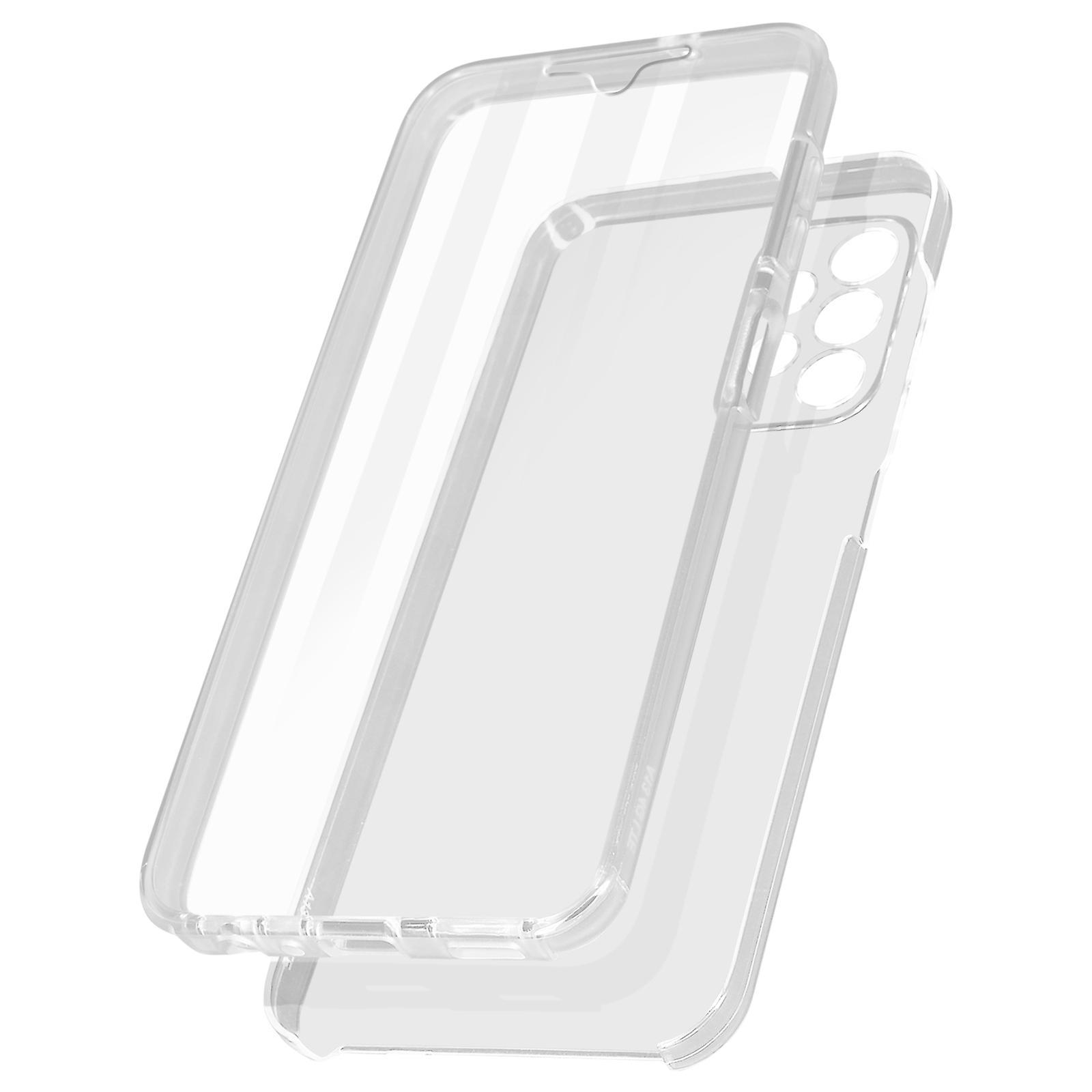 Avizar 360 Case for Galaxy A13 4G Flexible Front & Rigid Back - Transparent