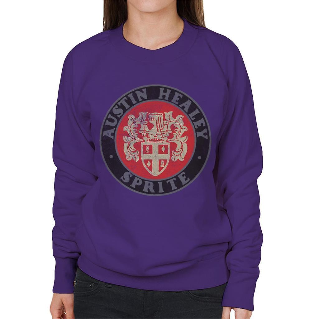 Austin Healey Sprite Logo British Motor Heritage Women's Sweatshirt Purple XX-Large