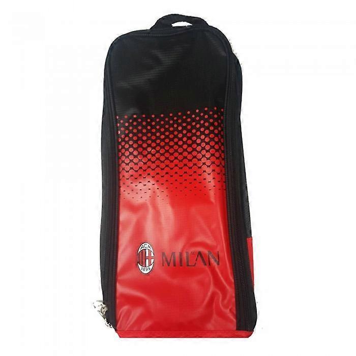 AC Milan Official Fade Football Crest Shoe/Boot Bag Black/Red One Size