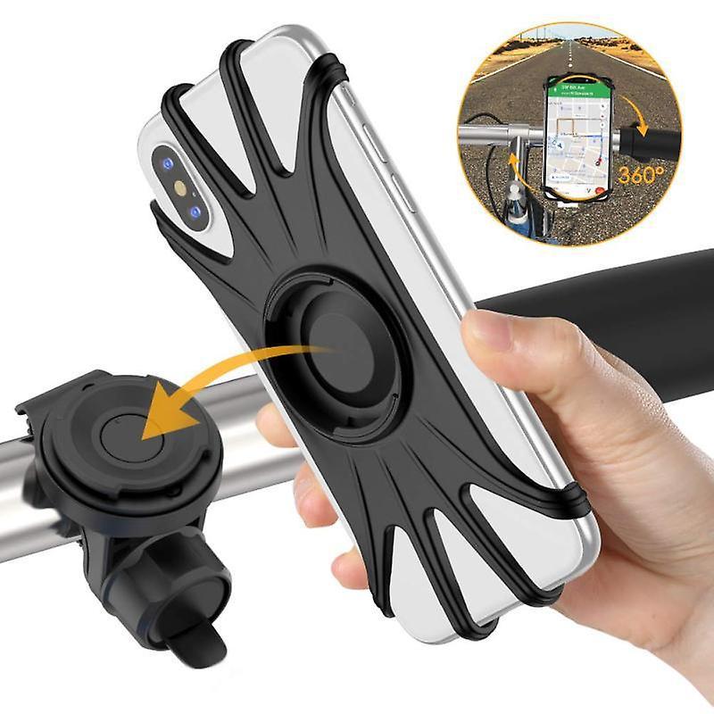 Swhyv Phone Holder For Bike - Bike Phone Mount - Compatible With Most Phone Models - Cell Phone Bike Mount - Easy To Install And Secure Bike Phone ...