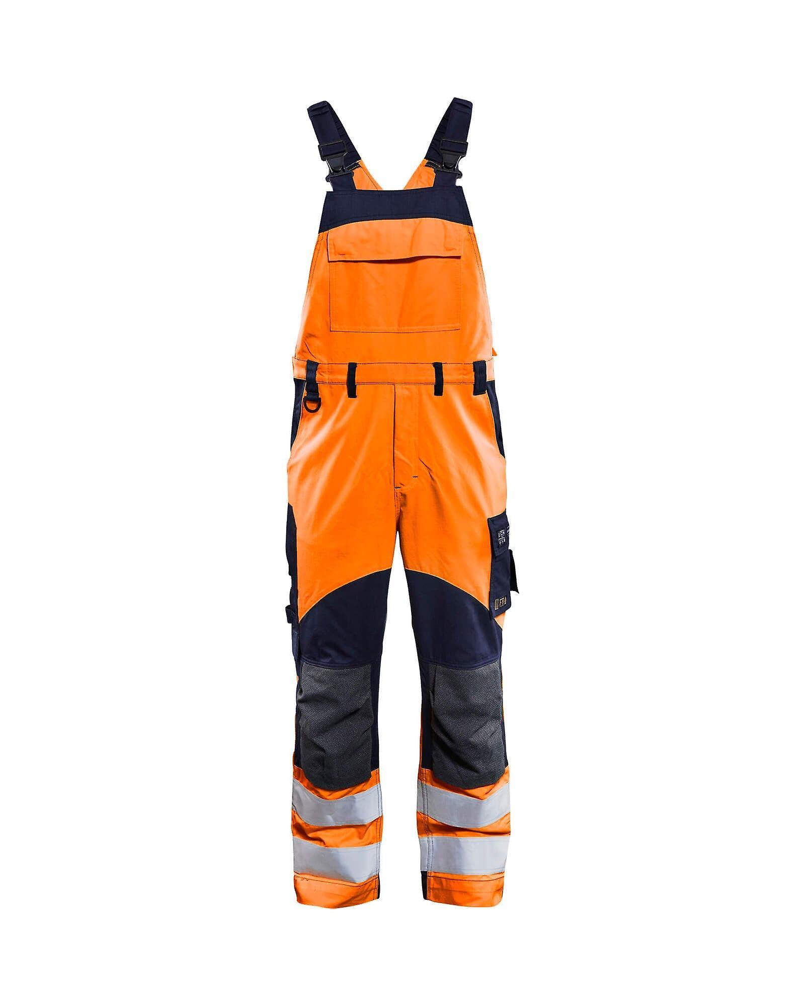 Blaklader 2889 hi-vis bib overalls multinorm - mens (28891513) Orange/navy blue 32r