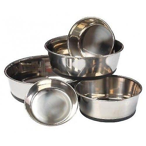 House Of Paws Stainless Steel Dog Bowl Silver M