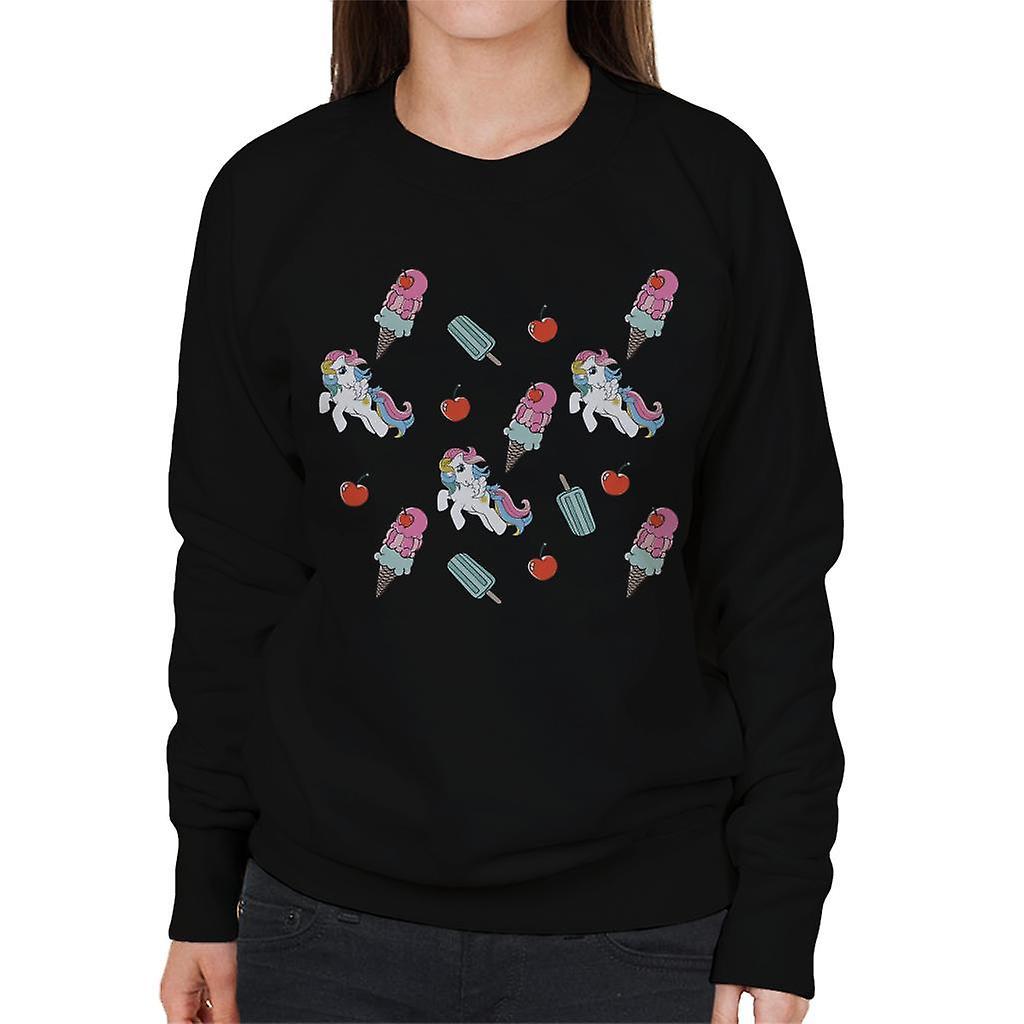 My Little Pony Ice Cream Montage Women's Sweatshirt Black Large