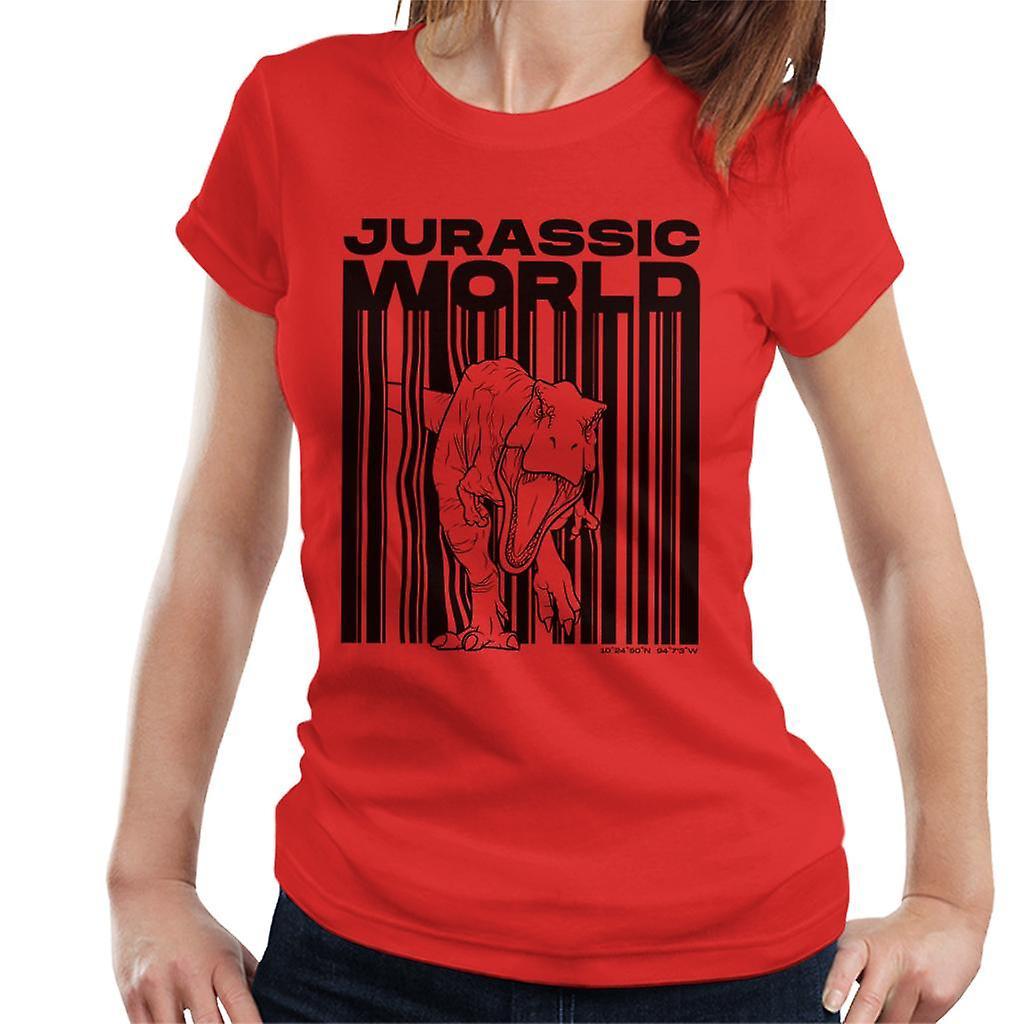 Jurassic Park Jurassic World Tyrannosaurus Rex Women's T-Shirt Red Medium