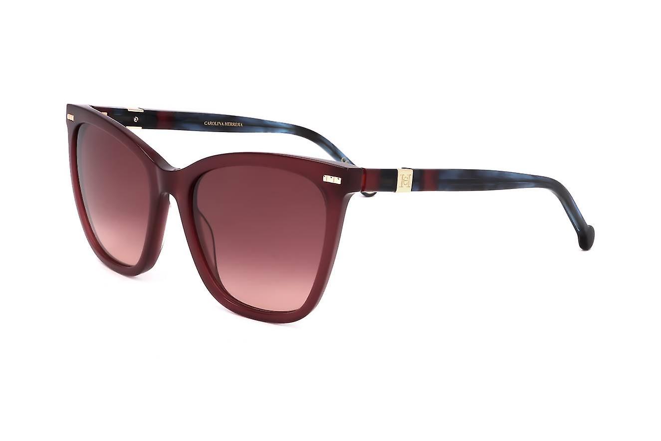 Sunglasses Carolina Herrera CH 0044/S XAE BURGUNDY BLUE 55/18/ WOMAN Red 55 mm