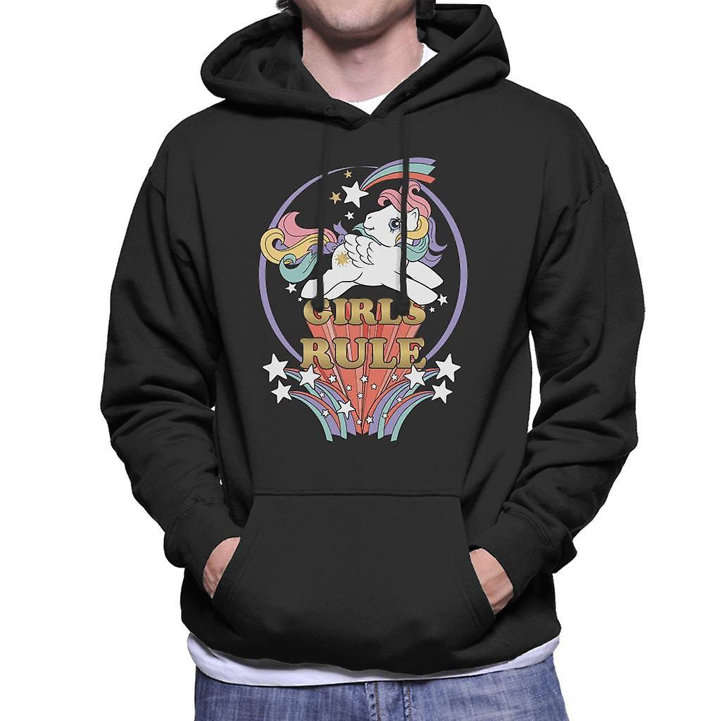 My Little Pony Girls Rule Men's Hooded Sweatshirt Black XX-Large