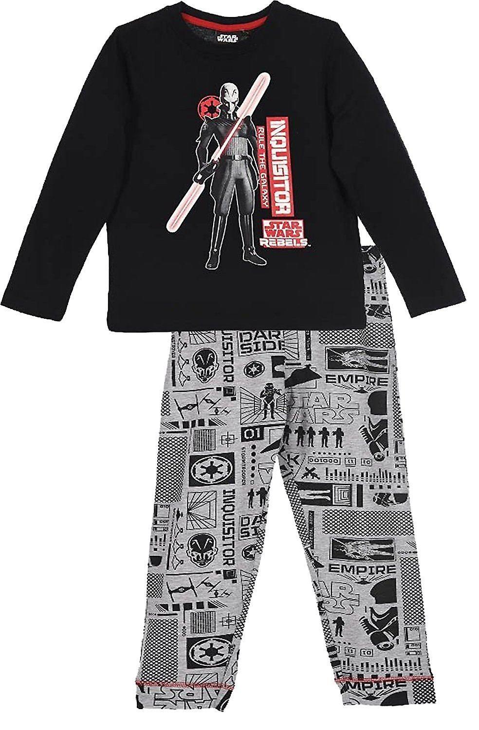 Boys Star Wars Long Sleeve Pyjama \ Set Black 4 Years / 104 cm