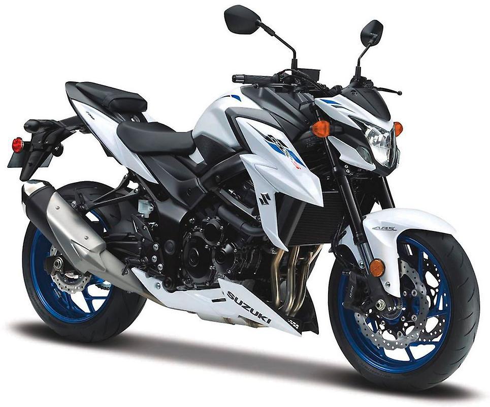 Suzuki GSX-S750 ABS Diecast Model 1:18 scale White Maisto 11cm / 4.3in long