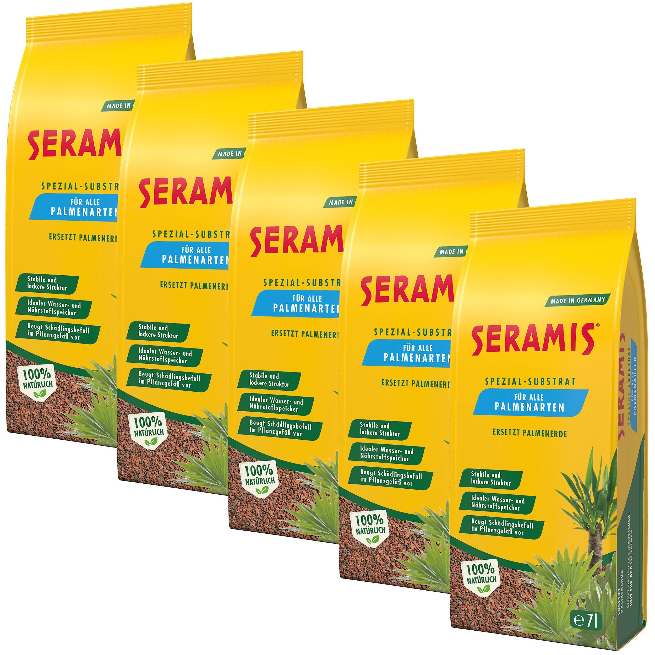 5 x SERAMIS® special substrate for palm trees, 7 litres