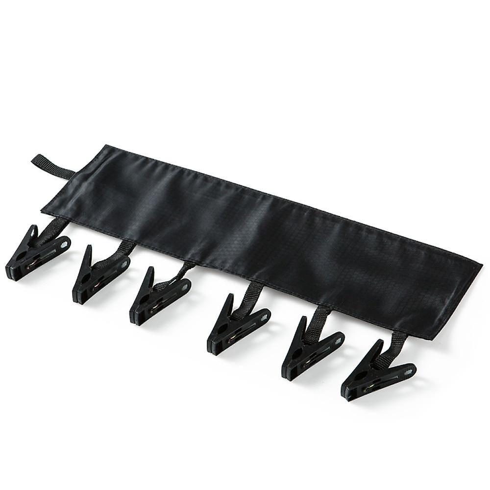 Slowmoose Portable And Fold Able Cloth Hanger Clips Black