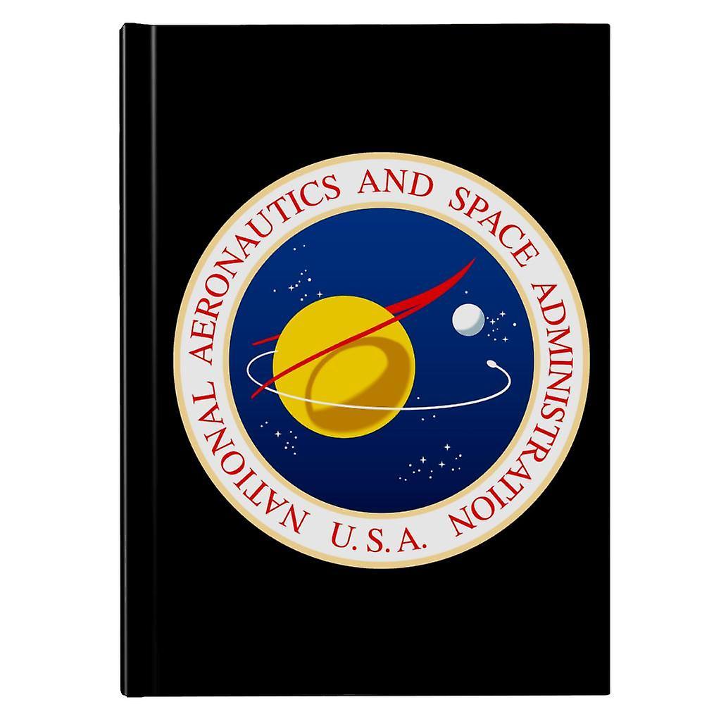 NASA Seal Insignia Hardback Journal Black 13 x 18.5 cm