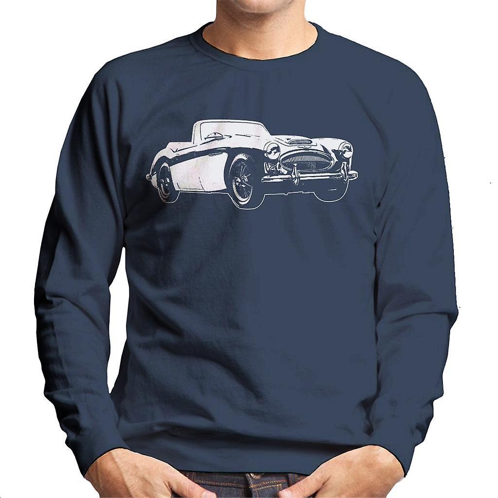 Austin Healey 3000 British Motor Heritage Men's Sweatshirt Navy Blue Medium