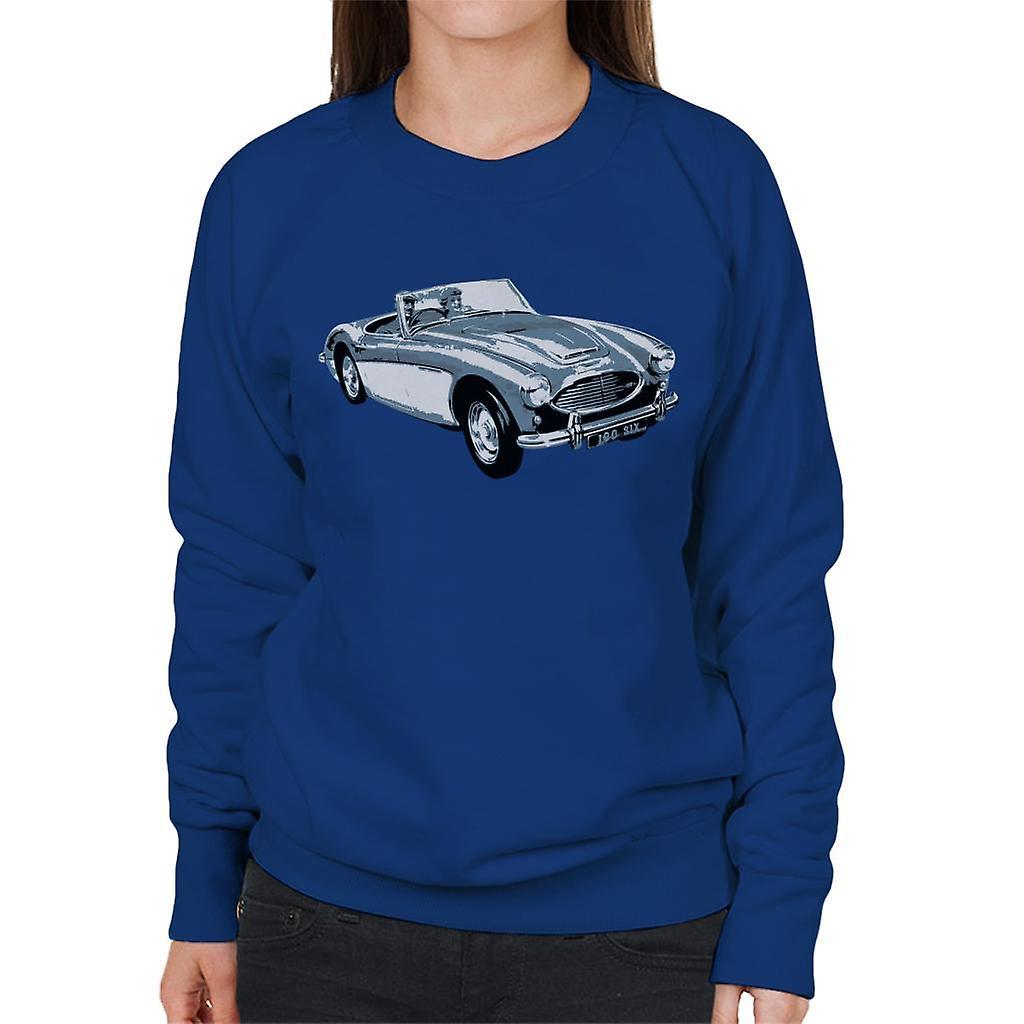 Austin Healey 100 Six British Motor Heritage Women's Sweatshirt Royal Blue XX-Large