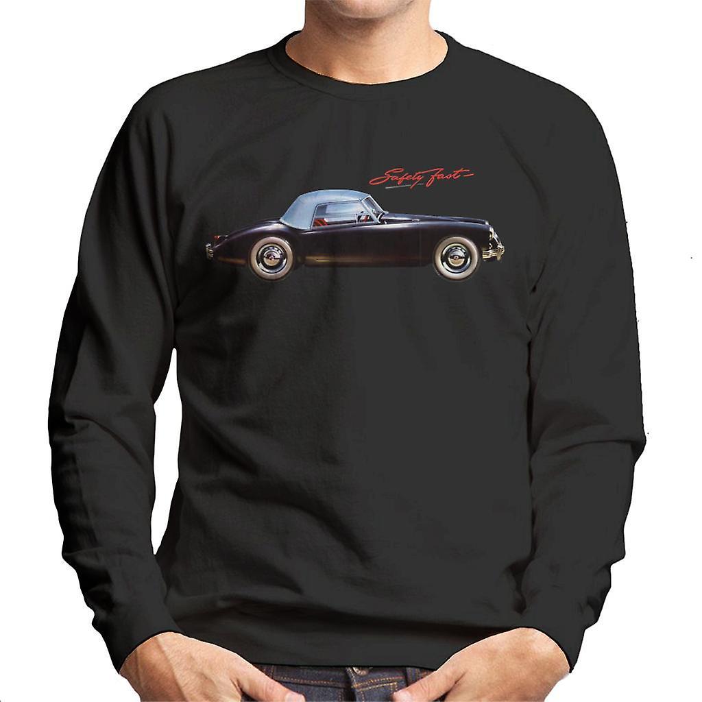 MG Safety Fast British Motor Heritage Men's Sweatshirt Black Large