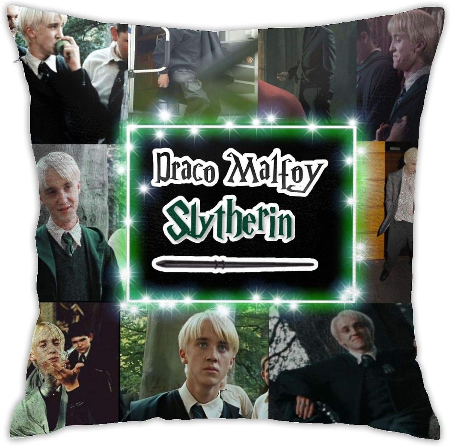 Kerota Bedding Throw Draco-Malfoy Pillow Case 18 X 18 Inches Polyester Plush Comfy Bed And Couch Square Pillow Case AA-666 45x45cm