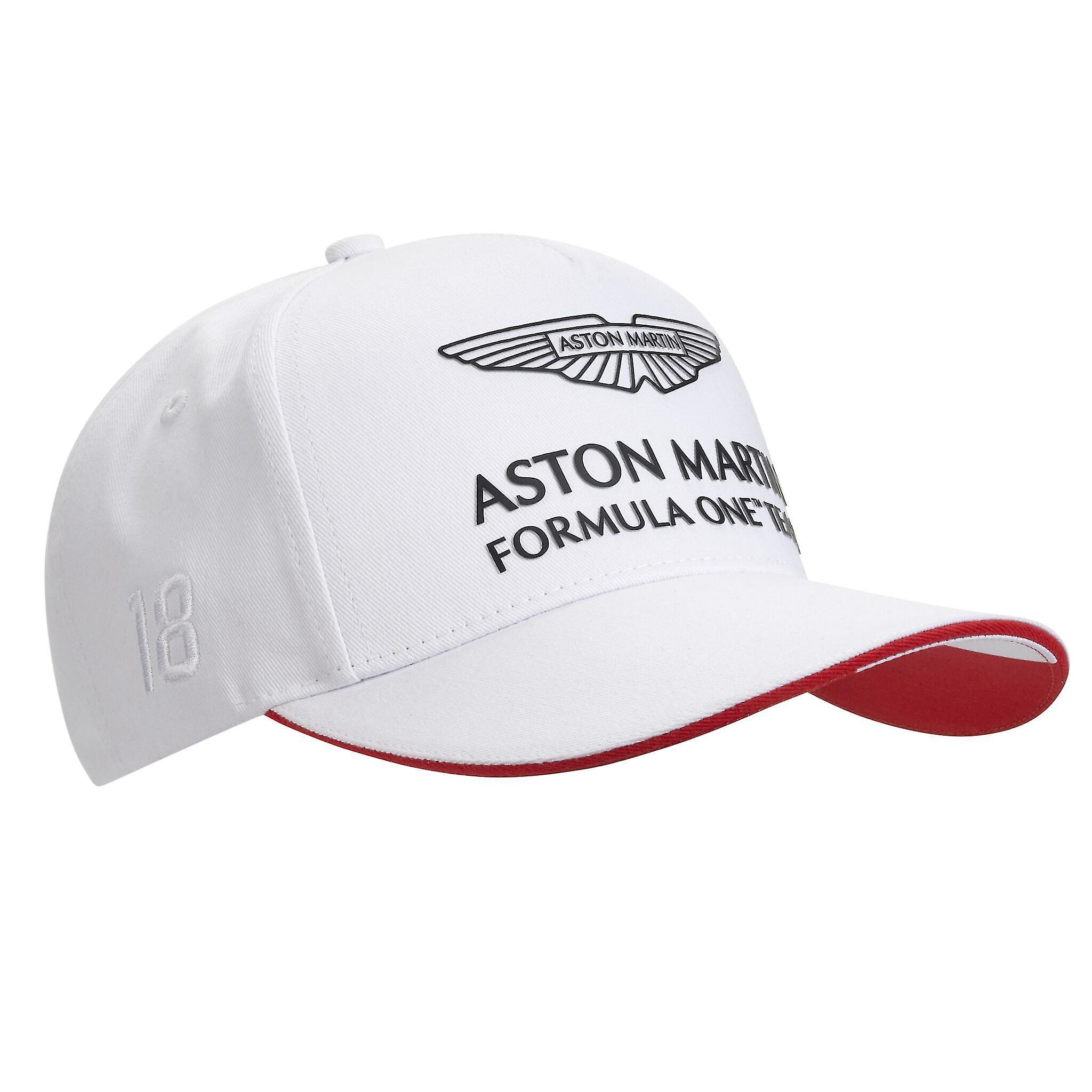 Aston Martin Cognizant F1 Official Team White Unisex Lance Stroll Cap AMC21HEA31 Red One Size