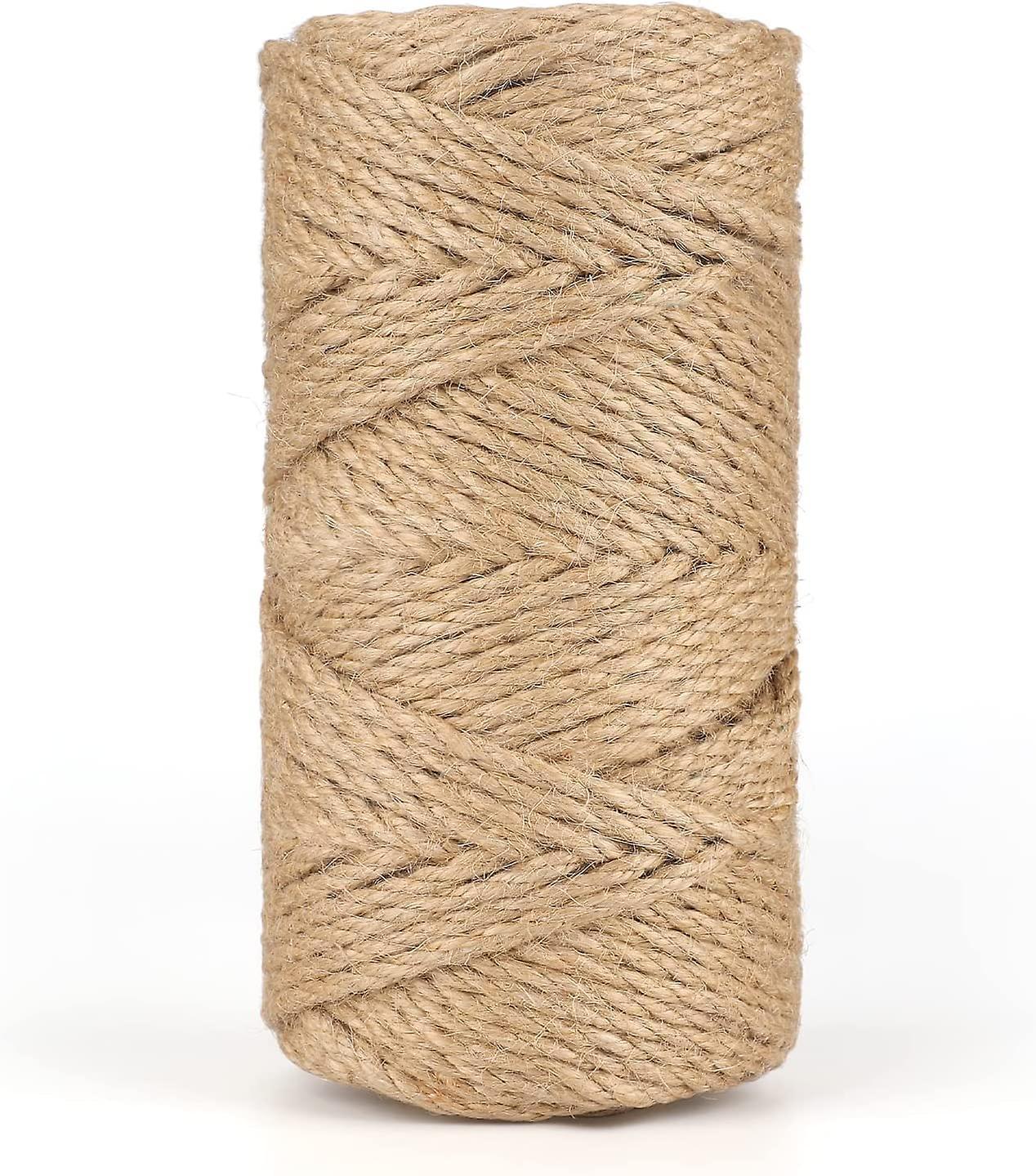 Szczw 50M Jute Rope 5MM Hemp Rope Twine Rope Gardening Twines for Gardening