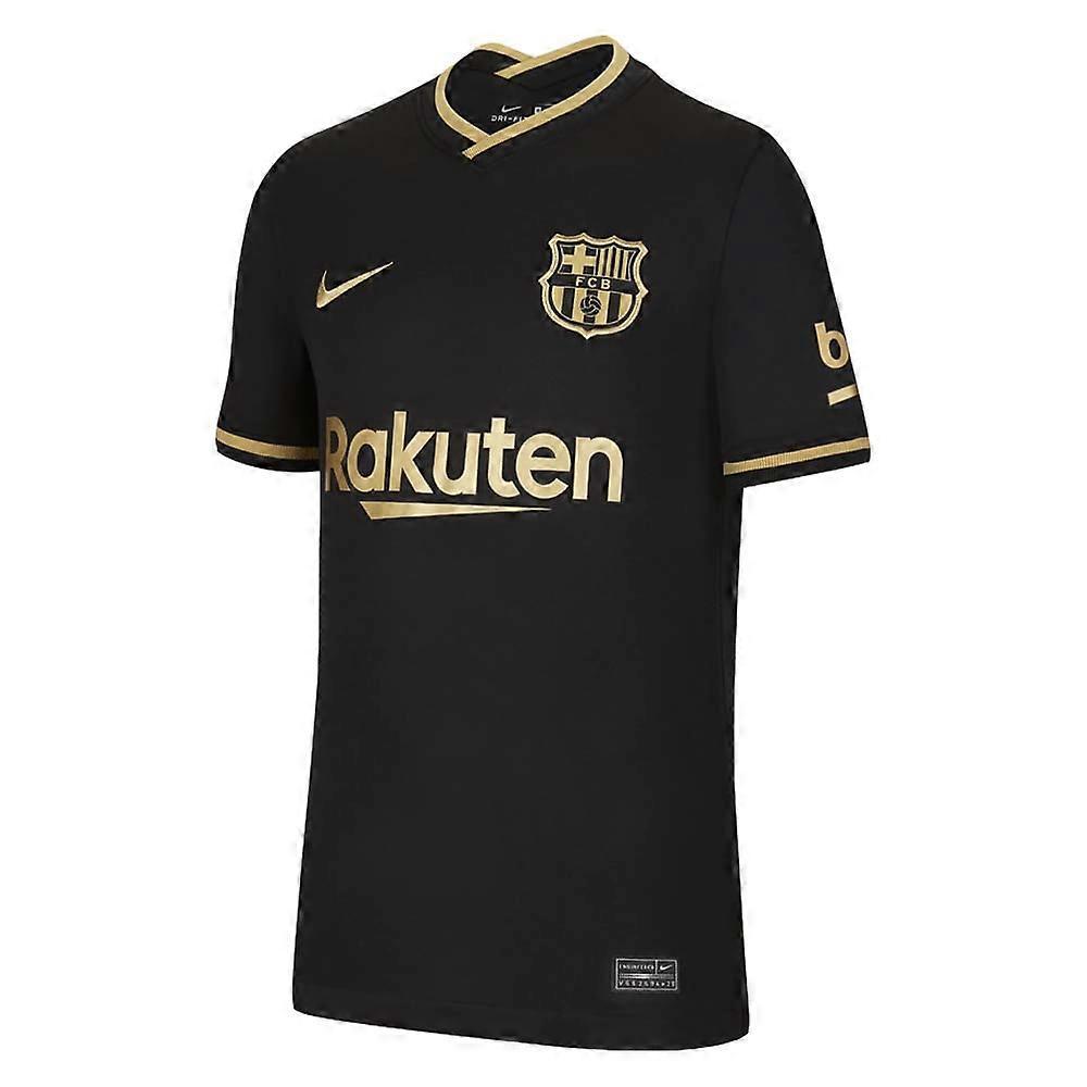 2020-2021 Barcelona Away Nike Shirt (Kids) Black LB 30-32 inch Chest (75/81cm)