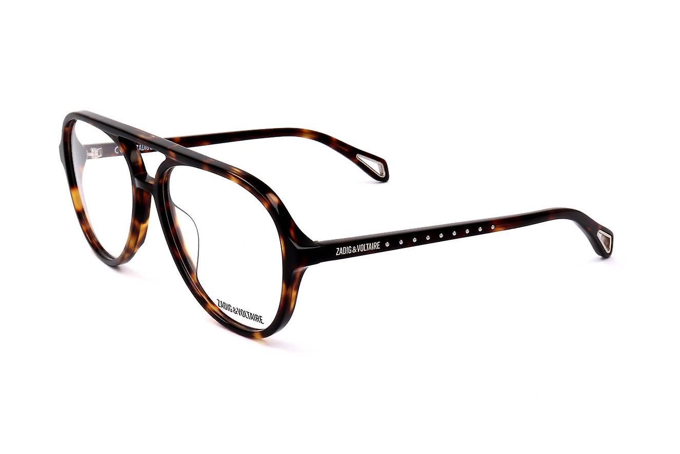 Eyewear Frames Zadig & Voltaire VZV236 0743 SHINY BROWN HAVANA/YELLOW 56/15/140 WOMAN 56 mm