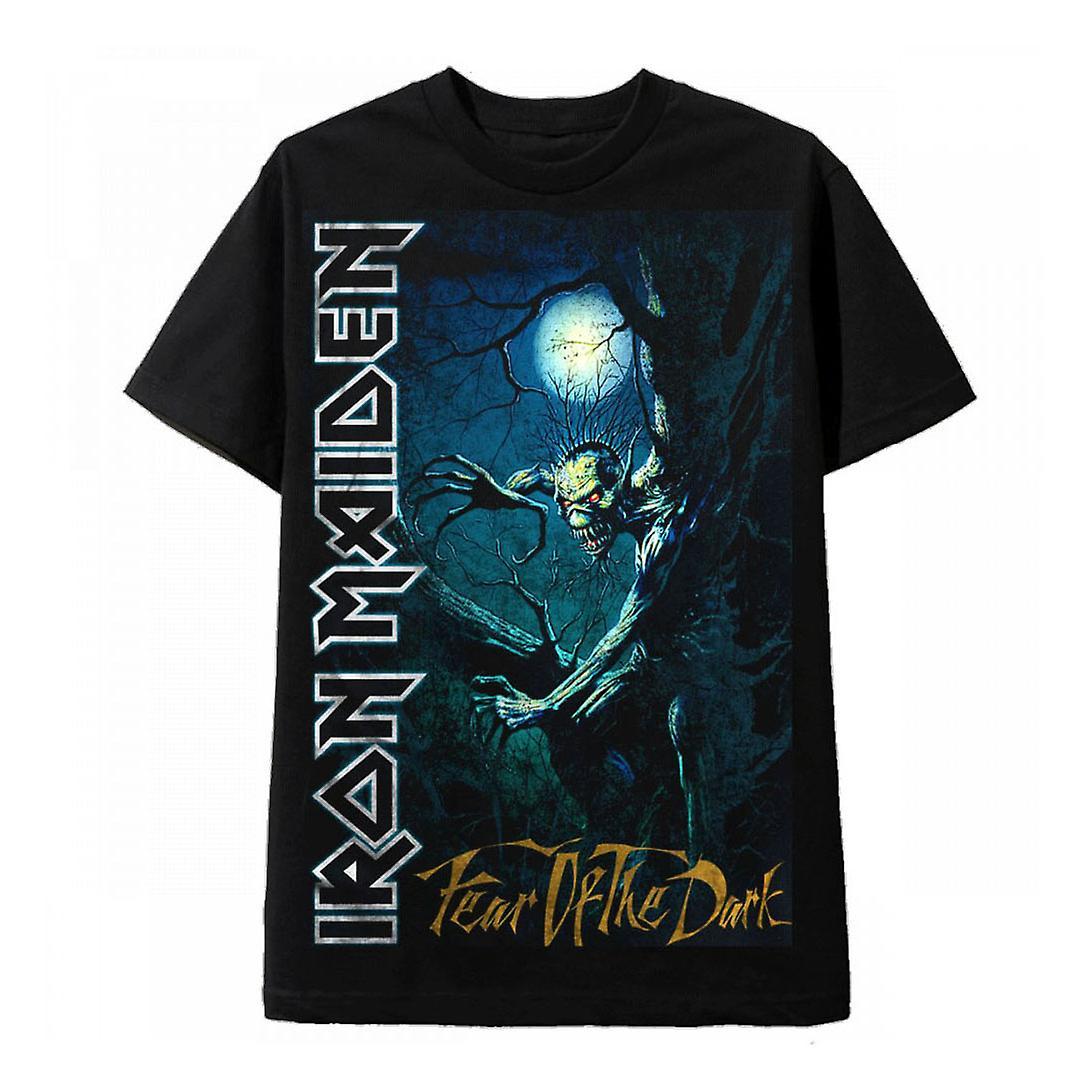 RockShark Vintage Rock Black T Shirt Iron Maiden Fear Of The Dark L