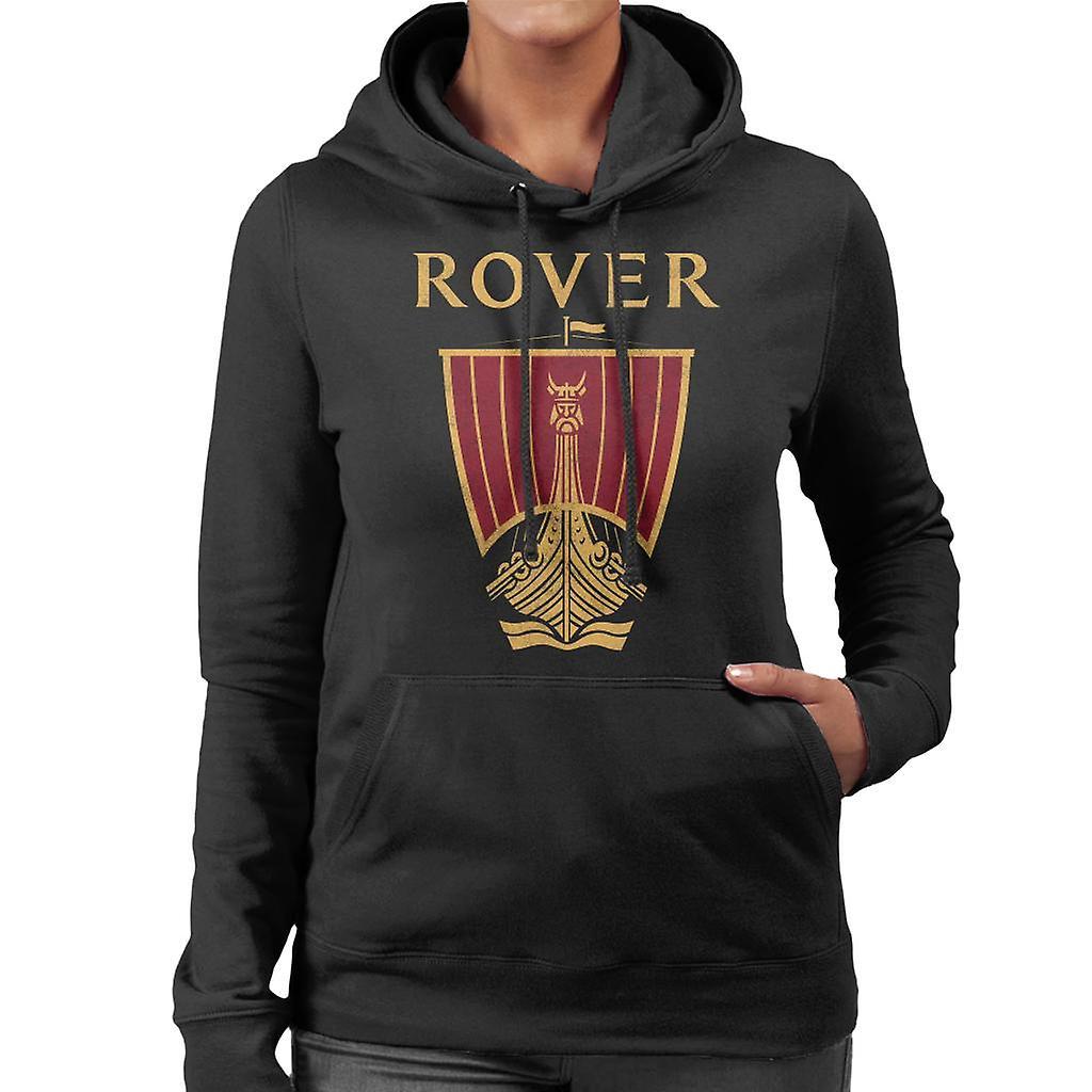 Rover Logo British Motor Heritage Women's Hooded Sweatshirt Black XX-Large