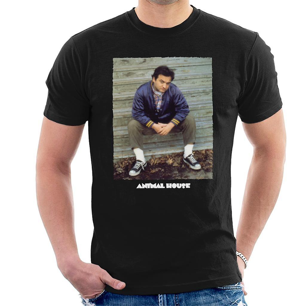 Animal House John Bluto Blutarsky Sitting Men's T-Shirt Black Small