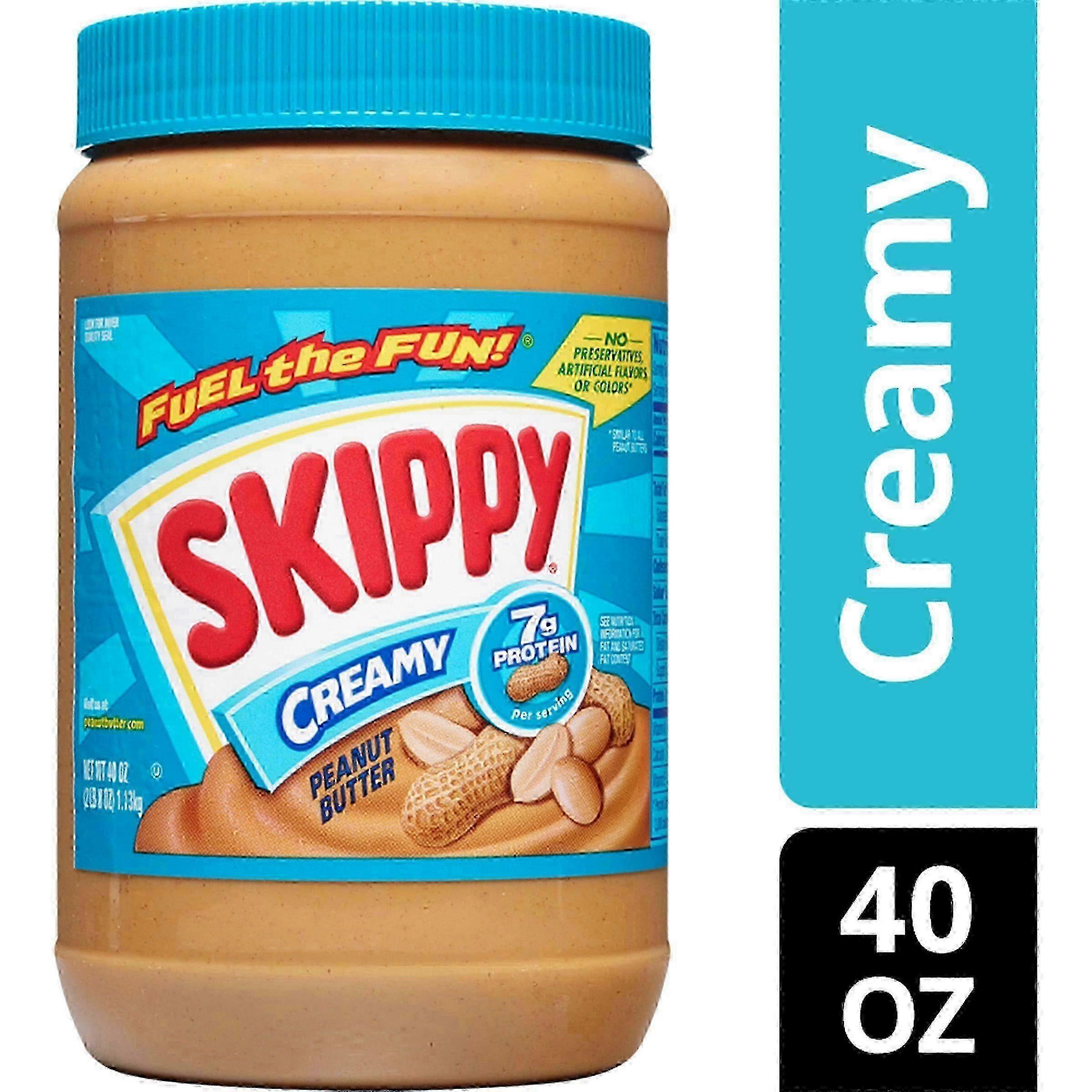 Skippy creamy peanut butter, 40 oz