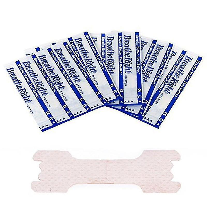 Woyaz 100pcs Better Breath Nasal Strips Right Aid Stop Snoring Nose Patch