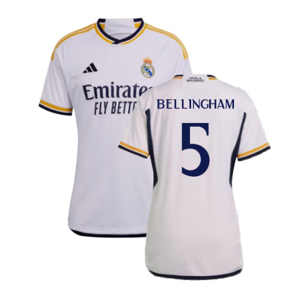 Adidas 2023-2024 Real Madrid Home Shirt (Ladies) (Bellingham 5) White Size 16 XL