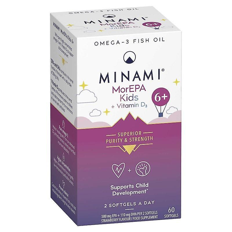 Minami Nutrition MorEPA Kids+ Omega 3 Softgels 60