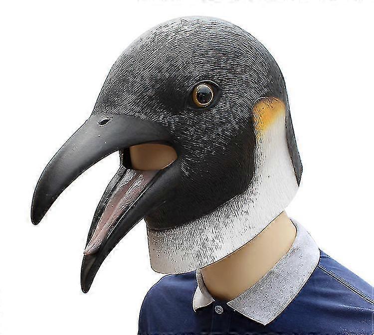 Jeek Halloween Mask Carnival Masquerade Animal Headgear Penguin Latex Mask