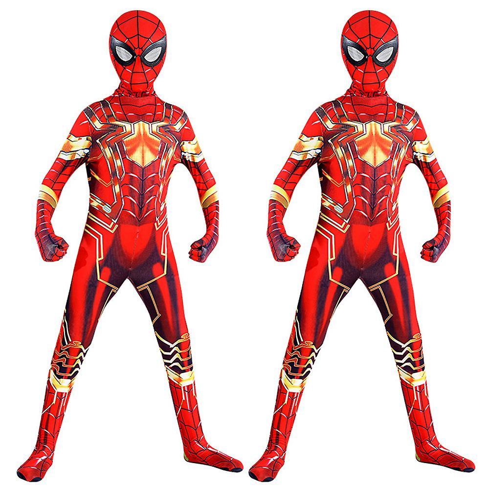 Eocici 3-9 Years Halloween Party Kids Spiderman Cosplay Party Costume Jumpsuit Fancy Dress Up Gifts 5-6 Years