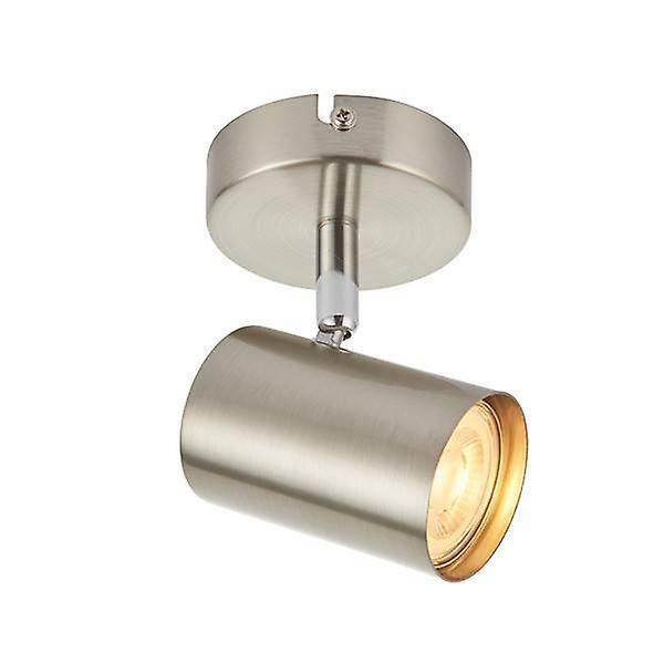 Saxby Lighting Arezzo 1 Light Spotlight Satin Chrome Effect, Chrome Plate, GU10