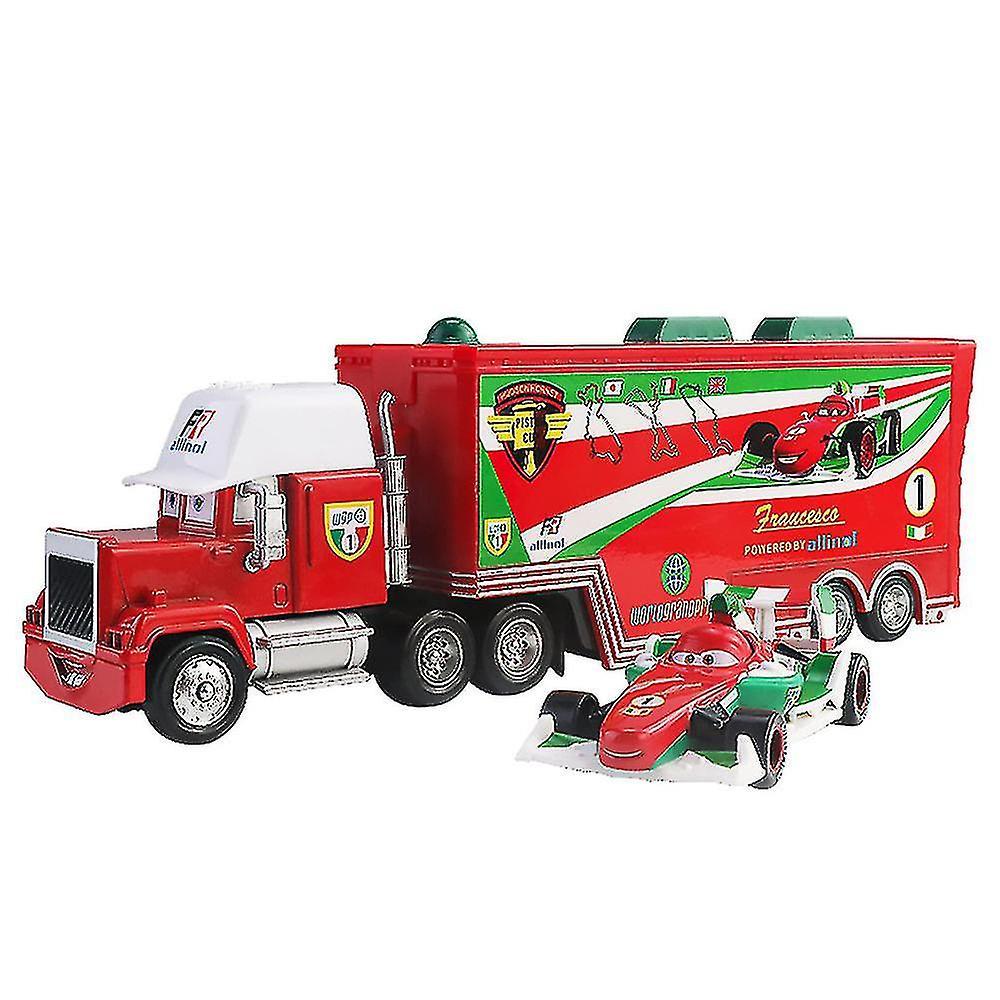 Yuheng Cars 2 3 Movie Mcqueen The King Chick Hicks Mack Truck Uncle Truck & Sports Car Toys Set Fans Kids Birthday Gifts Francesco Uncle