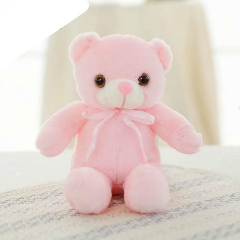 Slowmoose Luminous Creative Glowing Teddy Bear- Stuffed Plush Toy 30cm Pink bear