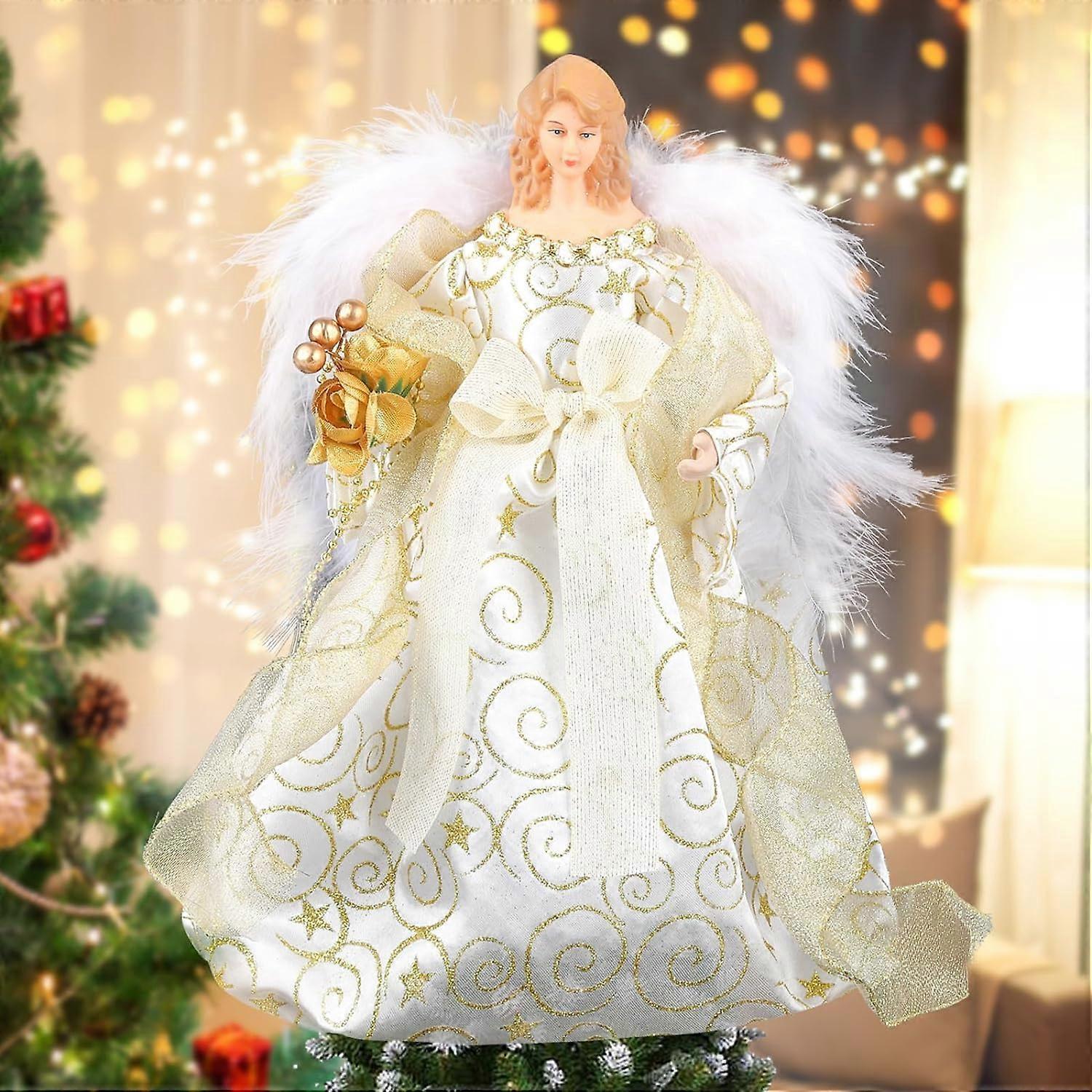 Heyone Tree Tips Christmas Tree Topper Angel Angel for Christmas Tree Christmas Doll Hanging Angel Christmas Pendant Christmas Tree Decoration