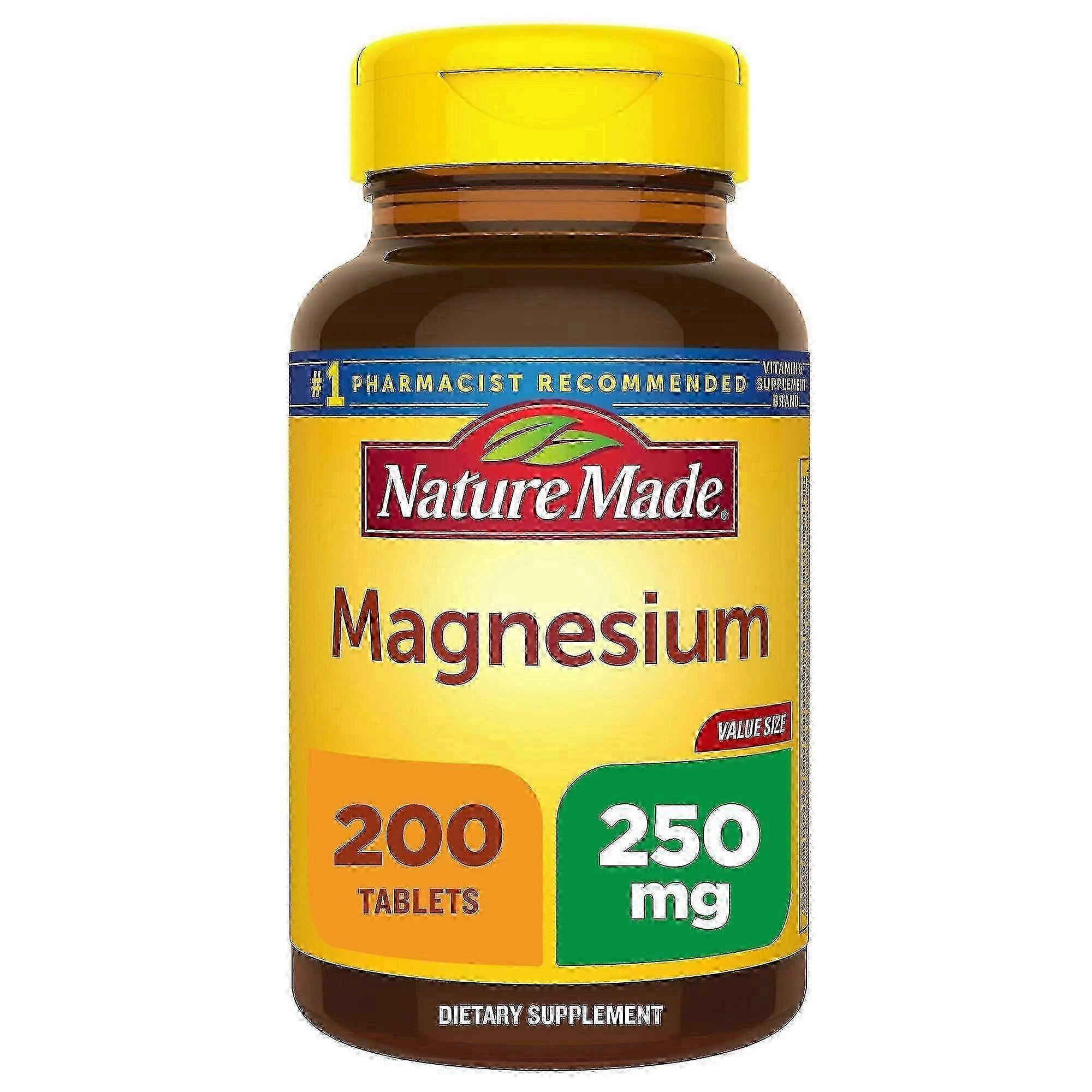 Nature Made Magnesium, 250 Mg, Tablets, 200 Ea