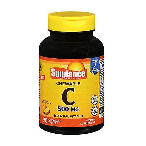 Sundance Vitamin C Chewable Tablets Natural Orange Flavor, 500 mg, 90 Tabs (Pack of 1)