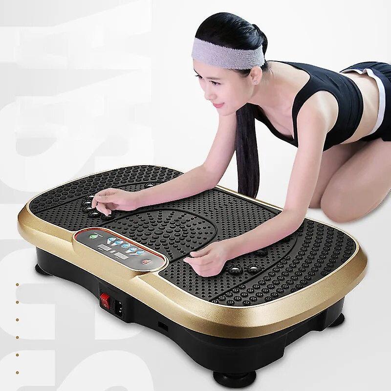 mickcara Fat removing machine lazy exercise slim waist slimming vibration body shaping machine fat burning exercise fitness equipment Bluetooth black