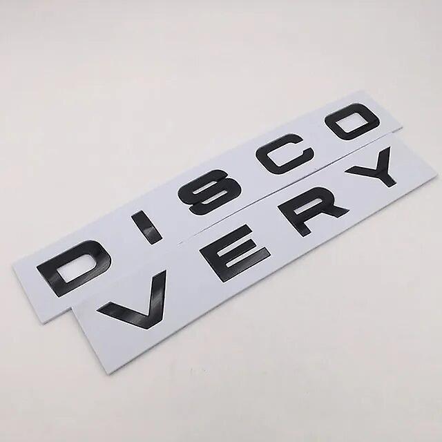 Hikig 3d Abs Discovery Emblem Letters Car Front Hood Badge Bonnet Logo Covers Sticker For Land Rover Discovery 4 3 5 2 Td5 Accessories Front Glossy...